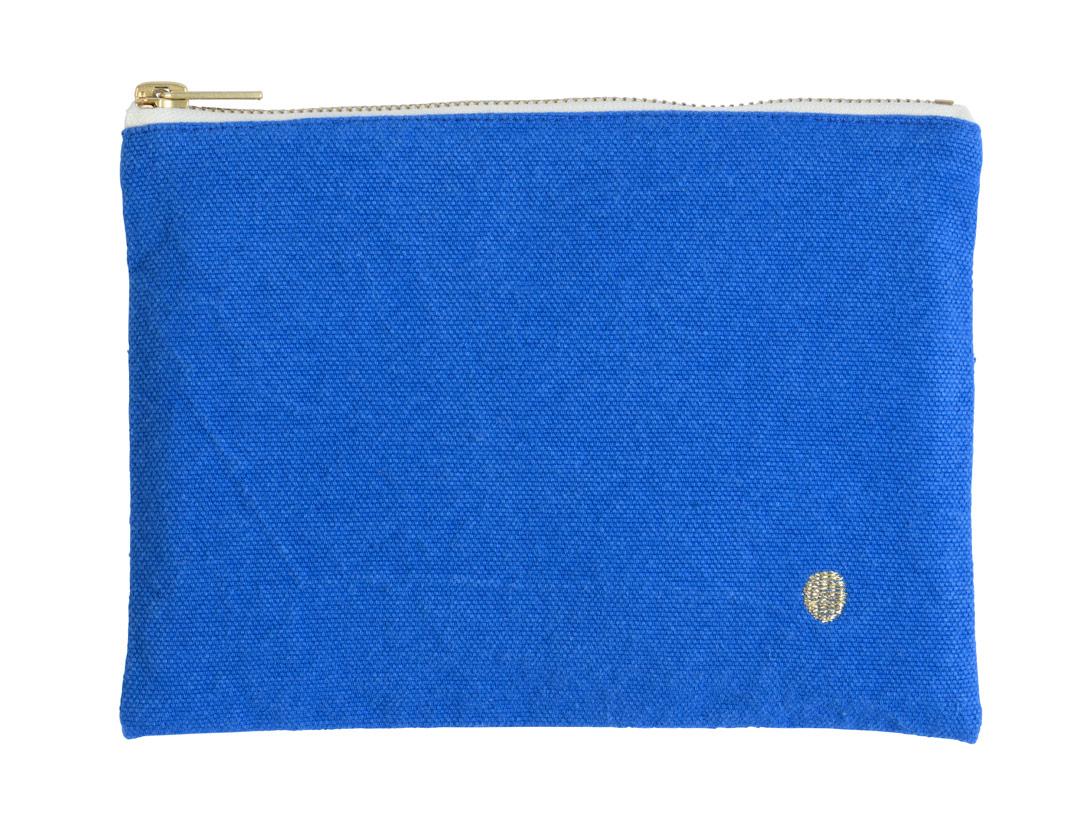 pouch cotton blue